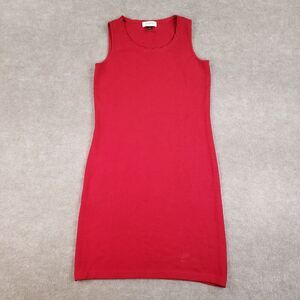 St. John Collection‎ Dress Womens Size 6 Red Knit Sleeveless Sheath Stretch